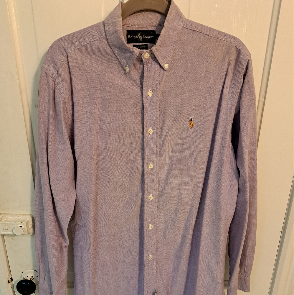 Lavender Ralph Lauren Button-down Collar Shirt